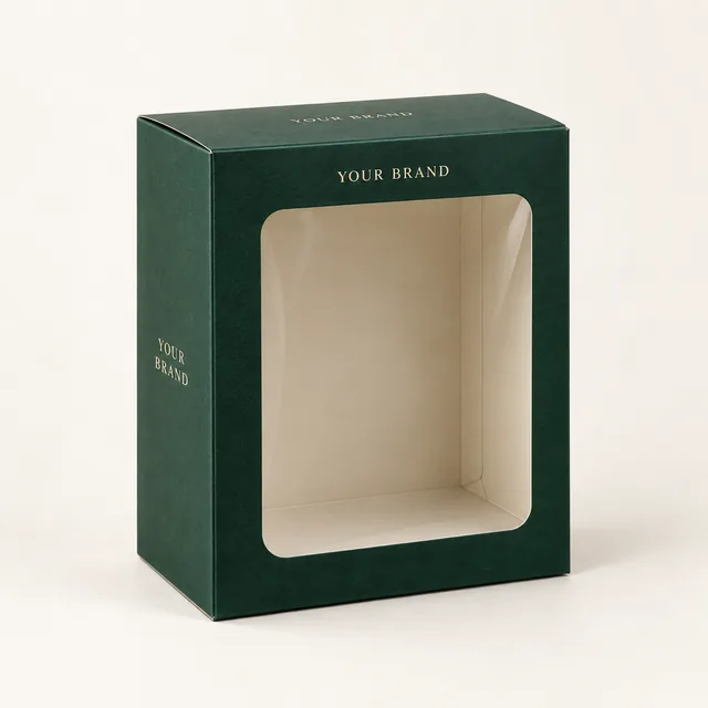Custom Boxes with Window packaging example