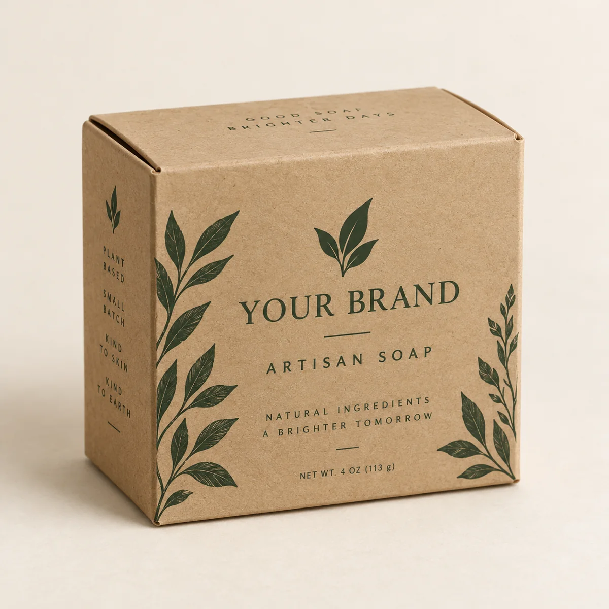 Handmade Soap Boxes printed packaging example